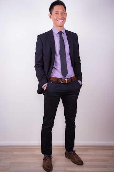Host im Business Outfit 